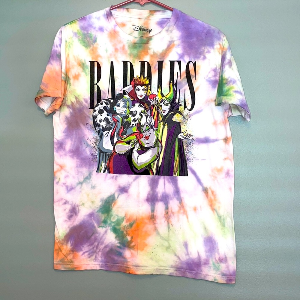 Custom Vintage Tie Dyed Disney Tee - Size Medium
